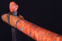 York Gum Burl Native American Flute, Minor, Mid G-4, #H18K